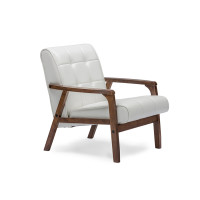 Baxton Studio TOGO CC-109-545 Mid-Century Masterpieces Club Chair in White